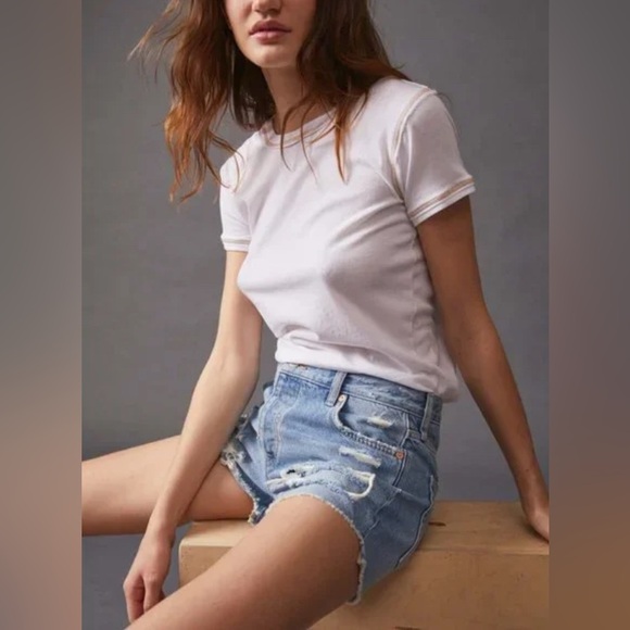 NWT Free People Maggie distressed shorts size 26 - Picture 3 of 8